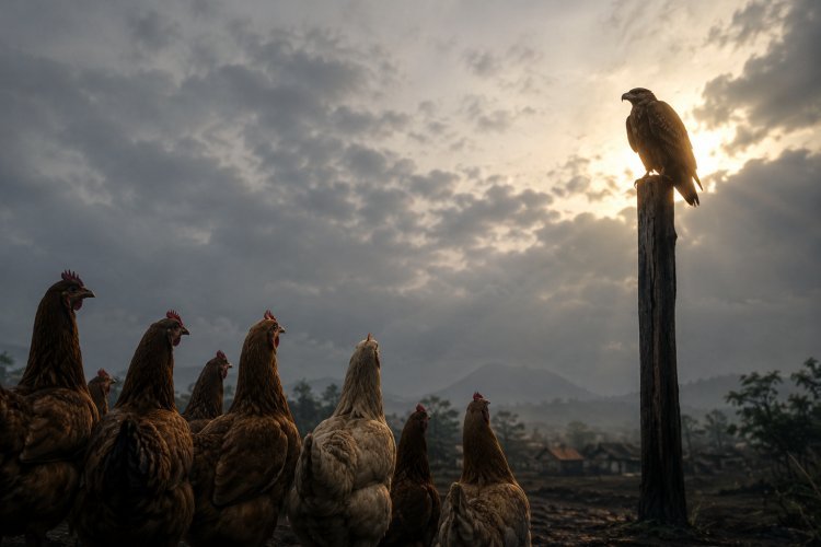 KETIKA AYAM MENGAGUMI ELANG